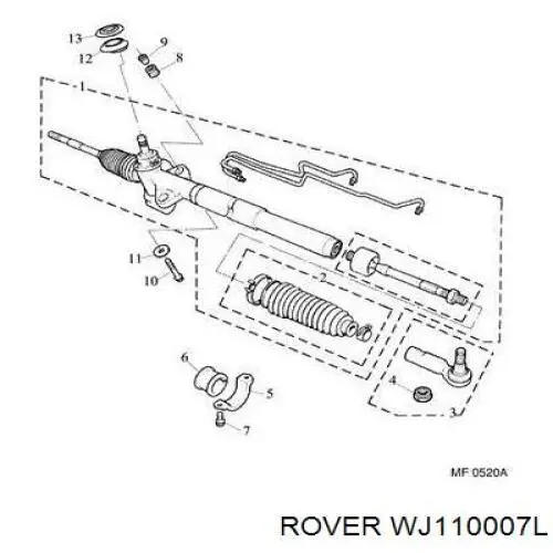 Купить WJ110007L Land Rover 