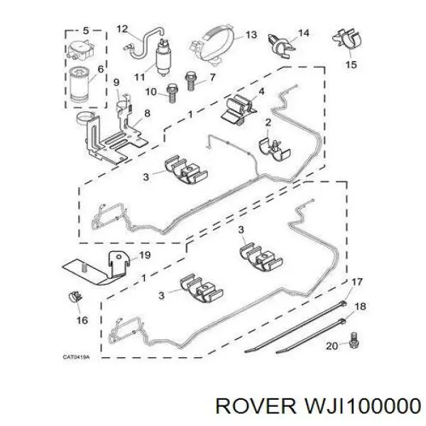 Фильтр тонкой очистки топлива Rover WJI100000 цена, от 16.74 USD