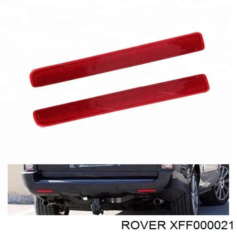 Правый отражатель бампера Land Rover XFF000020