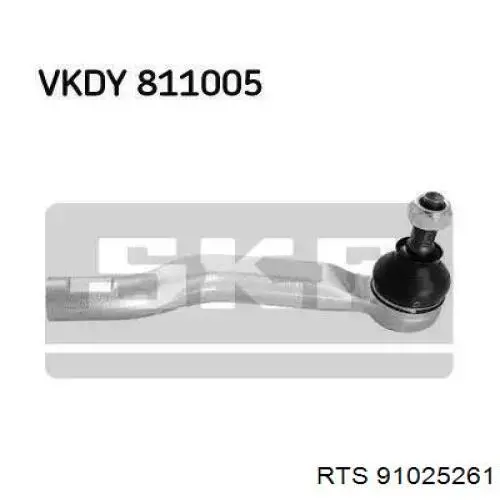 Наконечник рулевой тяги RTS 91025261