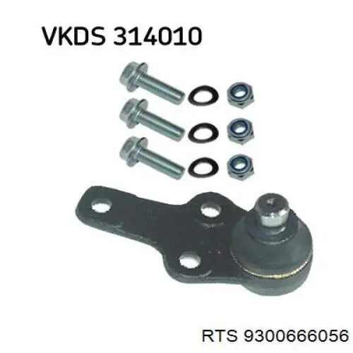 Шаровая опора, нижняя RTS 9300666056 цена, от 9.28 USD