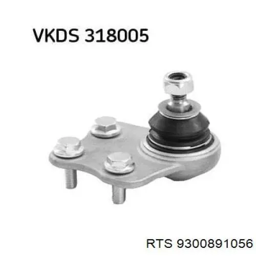 Верхняя шаровая опора RTS 9300891056 цена, от 17.08 USD
