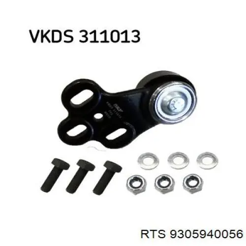 Нижняя левая шаровая опора RTS 9305940056 цена, от 9.64 USD
