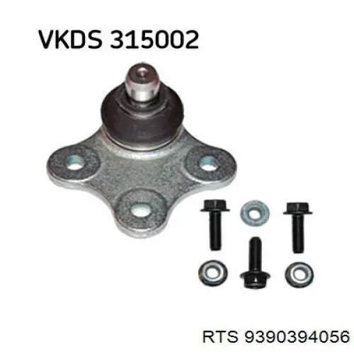 Шаровая опора, нижняя RTS 9390394056 цена, от 12.01 USD
