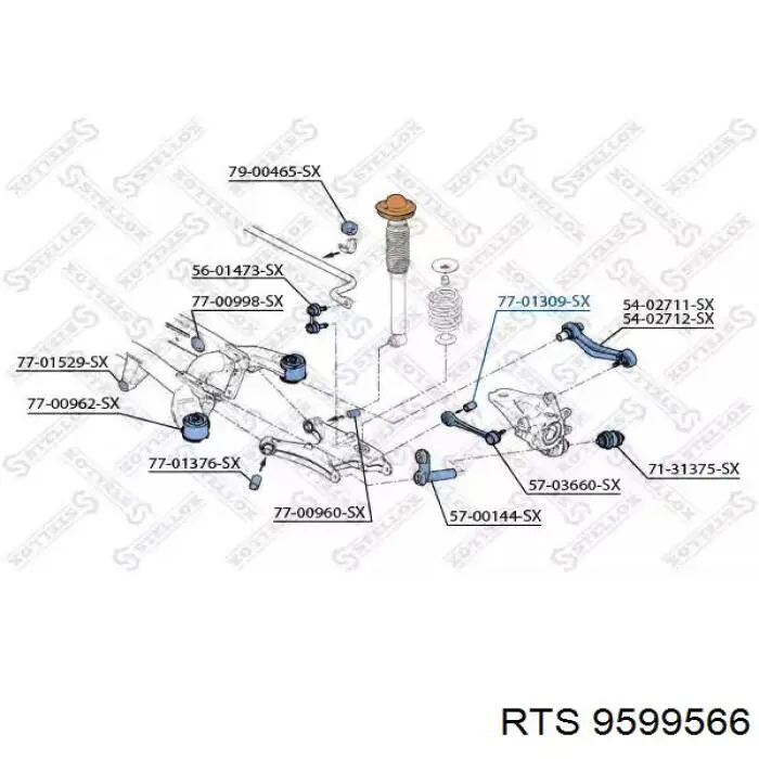 Верхний рычаг задней подвески RTS 9599566