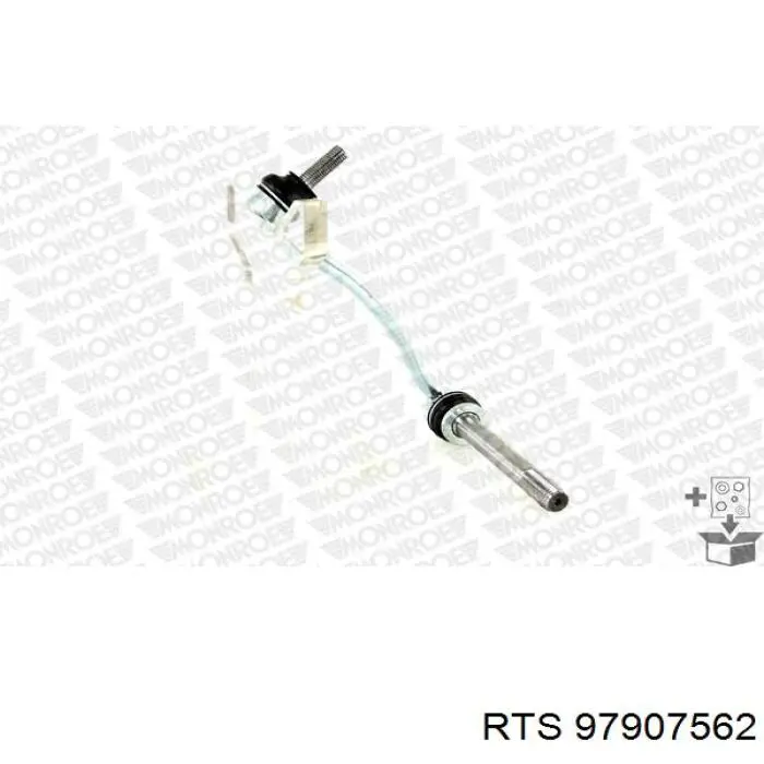 Стойка стабилизатора, переднего, левая RTS 97907562