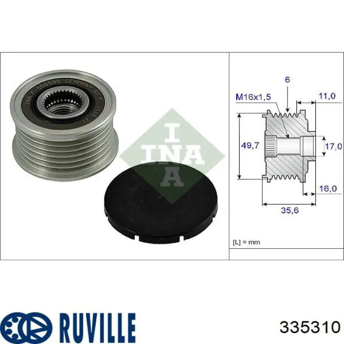 Задняя опора двигателя Ruville 335310 цена, от 21.86 USD