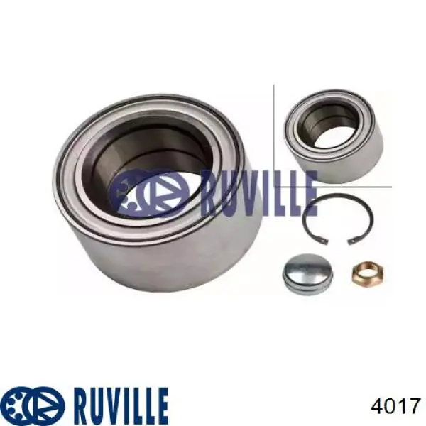 Подшипник ступицы 4017 Ruville