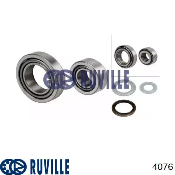 Ступичный подшипник передний Ruville 4076
