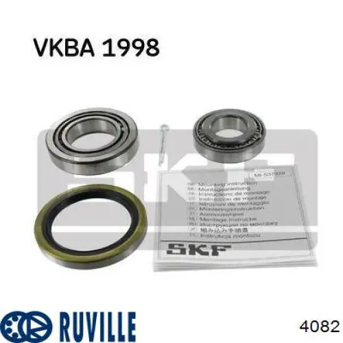 4082 Ruville Подшипник ступицы передней