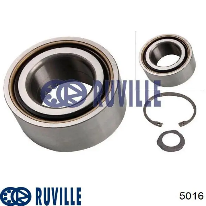 Подшипник задней ступицы 5016 Ruville