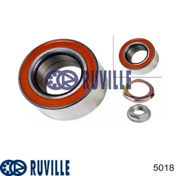 5018 Ruville подшипник ступицы передней