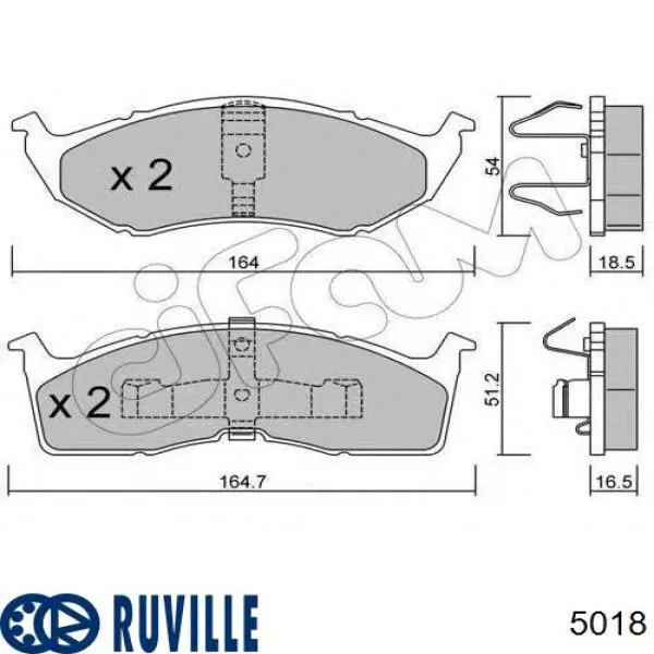 Ступичный подшипник передний Ruville 5018