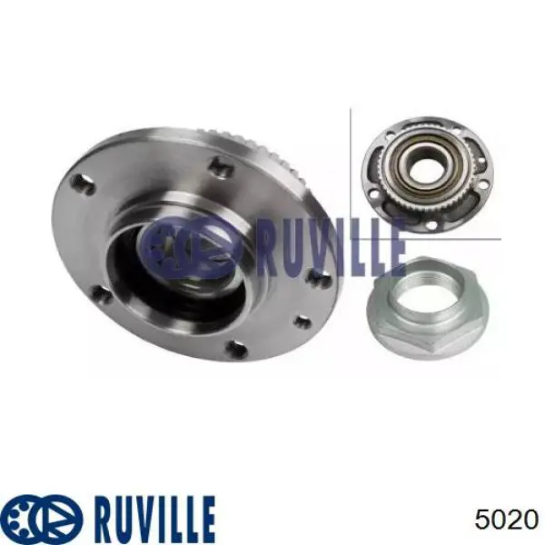 Ступицы передних колес Ruville 5020 цена, от 59.05 USD