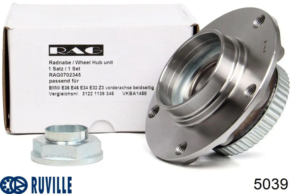 Ступицы передних колес Ruville 5039 цена, от 37.58 USD
