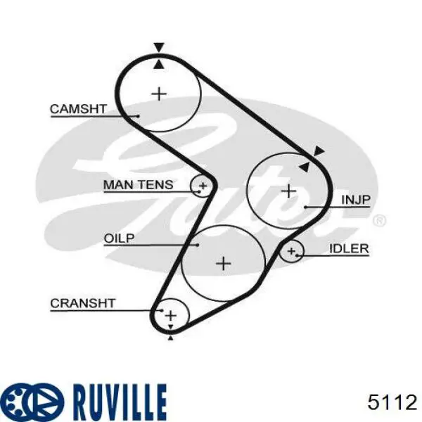 5112 Ruville Подшипник ступицы передней