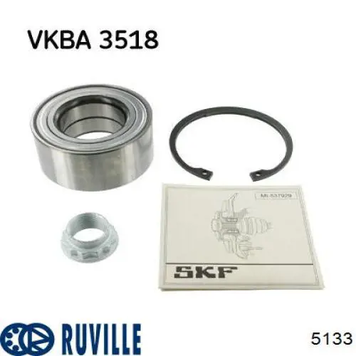 5133 Ruville Подшипник ступицы передней и задней