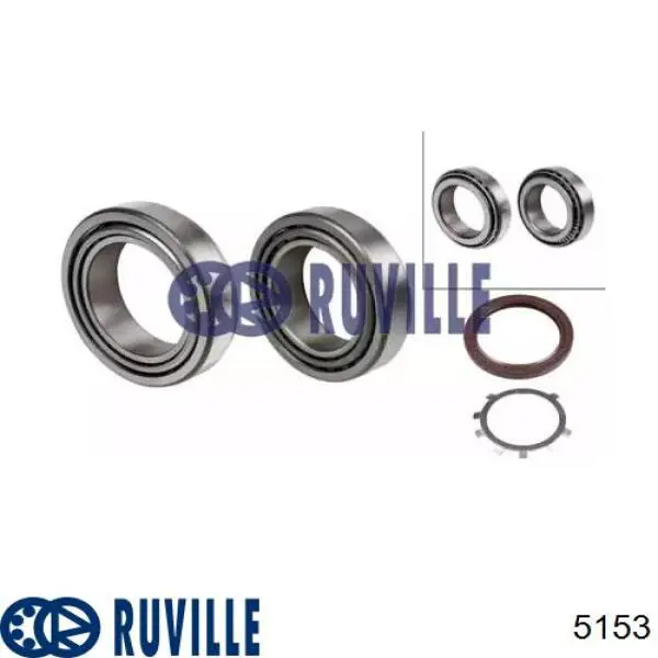 5153 Ruville Подшипник ступицы задней