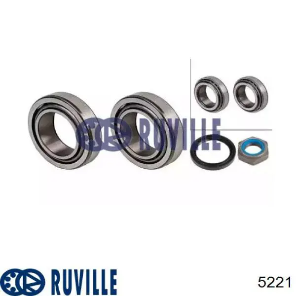 Подшипник ступицы 5221 Ruville