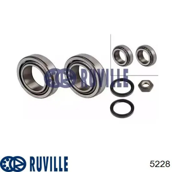 Подшипник задней ступицы 5228 Ruville