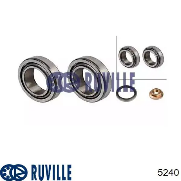 Подшипник задней ступицы 5240 Ruville