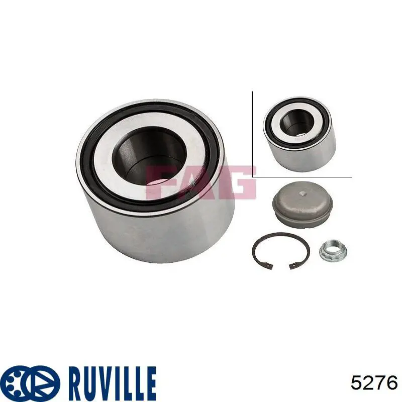 5276 Ruville Подшипник ступицы передней