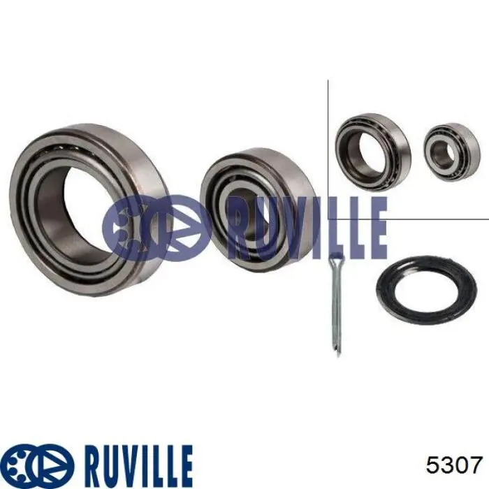 Подшипник ступицы передней/задней 5307 Ruville