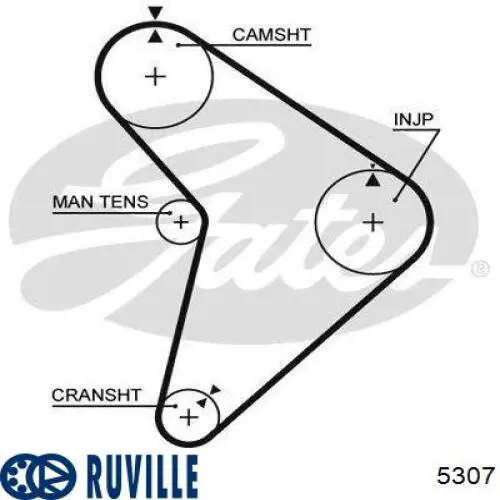 5307 Ruville Подшипник ступицы передней и задней