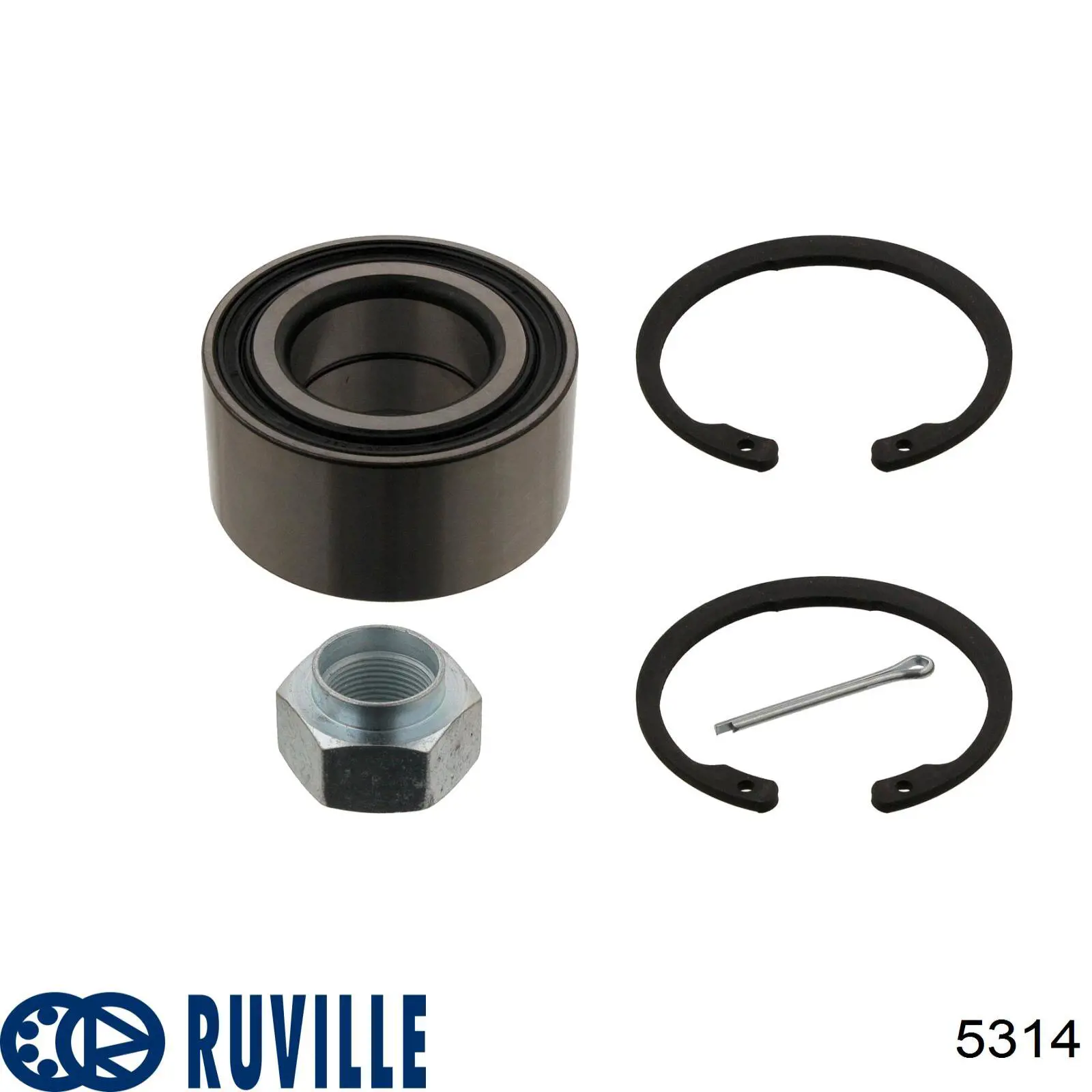 5314 Ruville Подшипник ступицы передней