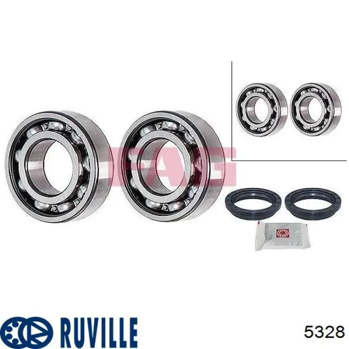 5328 Ruville Подшипник ступицы передней