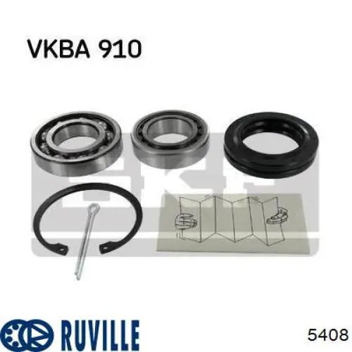 Подшипники задней ступицы Ruville 5408 цена, от 16.51 USD