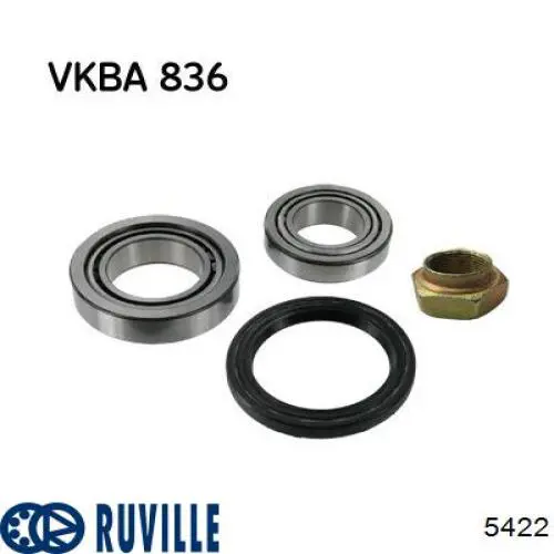 Комплект подшипника ступицы колеса Ruville 5422 цена, от 16.74 USD