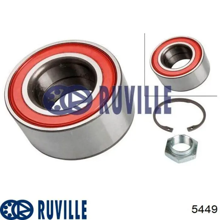 Купить 5449 Ruville Подшипник передней ступицы