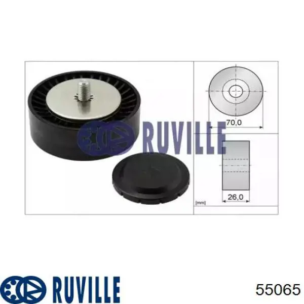 55065 Ruville паразитный ролик