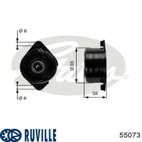 55073 Ruville Натяжитель клинового ремня