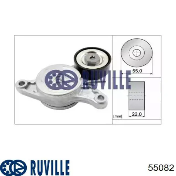 55082 Ruville reguladora de tensão da correia de transmissão