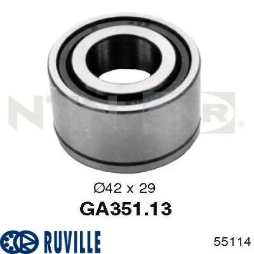 Купить 55114 Ruville Подшипник натяжителя приводного ремня