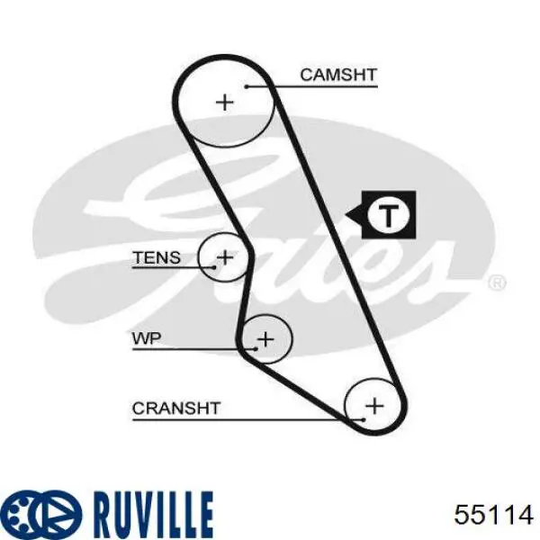 55114 Ruville Подшипник натяжителя приводного ремня