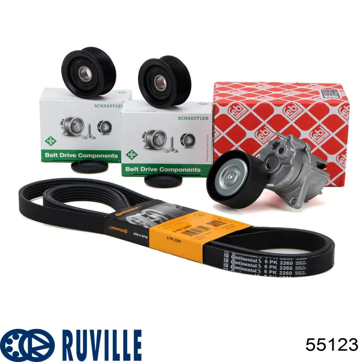 Натяжитель приводного ремня 55123 Ruville