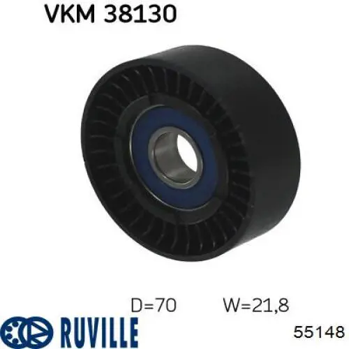 55148 Ruville Ролик приводного ремня, паразитный