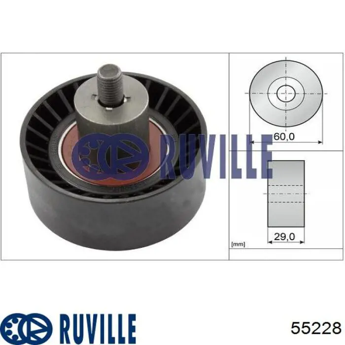 Паразитный ролик ГРМ 55228 Ruville