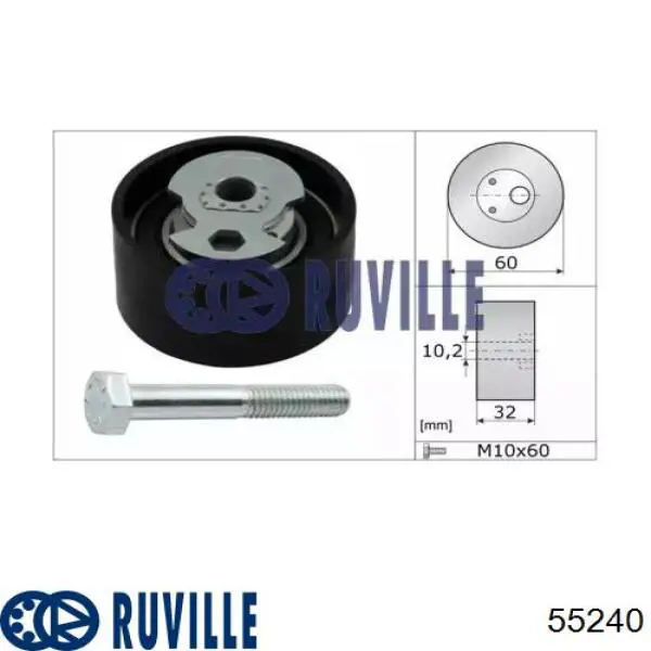 Ролик натяжителя Ruville 55240