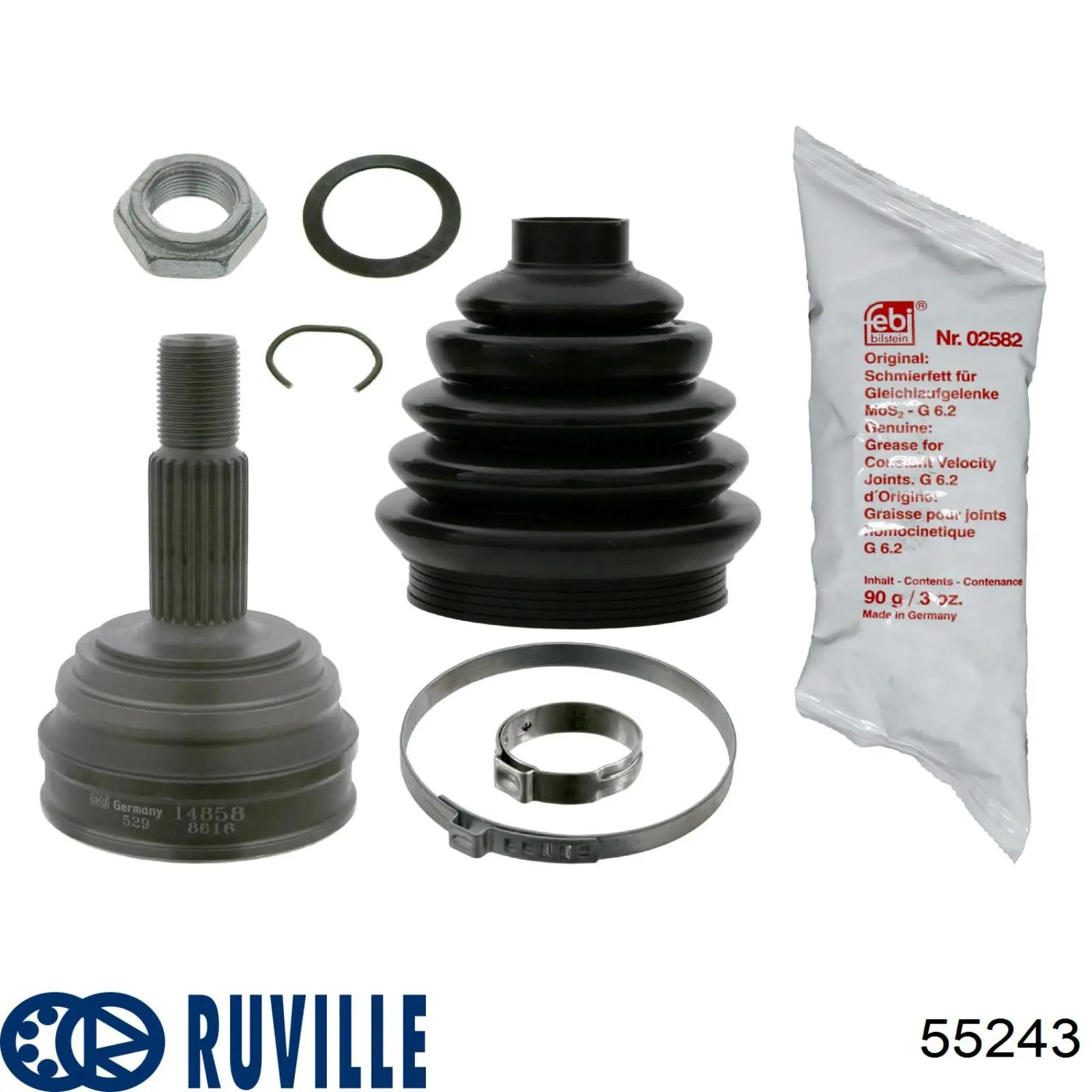 Роликовий модуль натяжителя ремня Ruville 55243 цена, от 13.94 USD