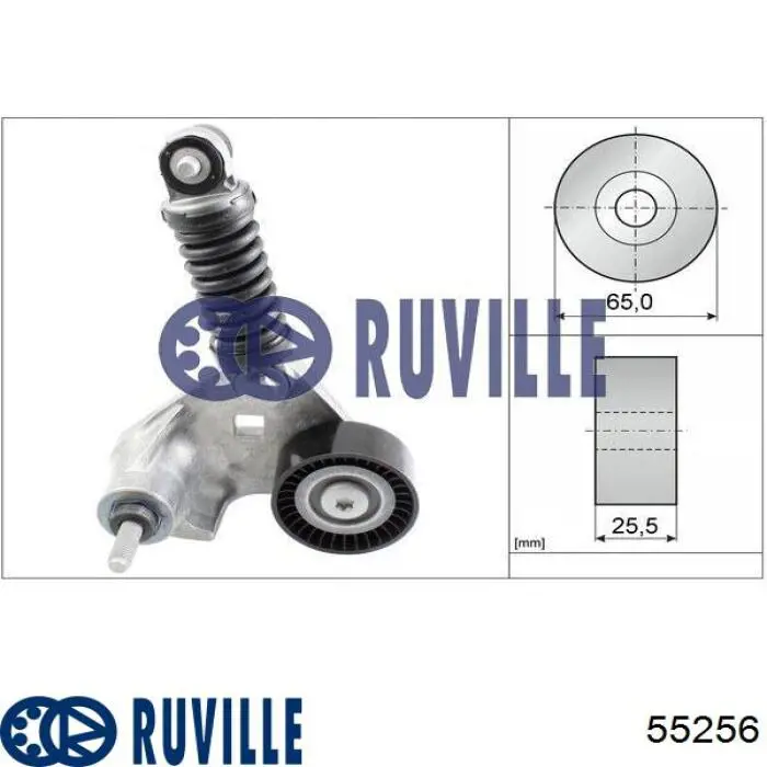 Натяжитель приводного ремня 55256 Ruville