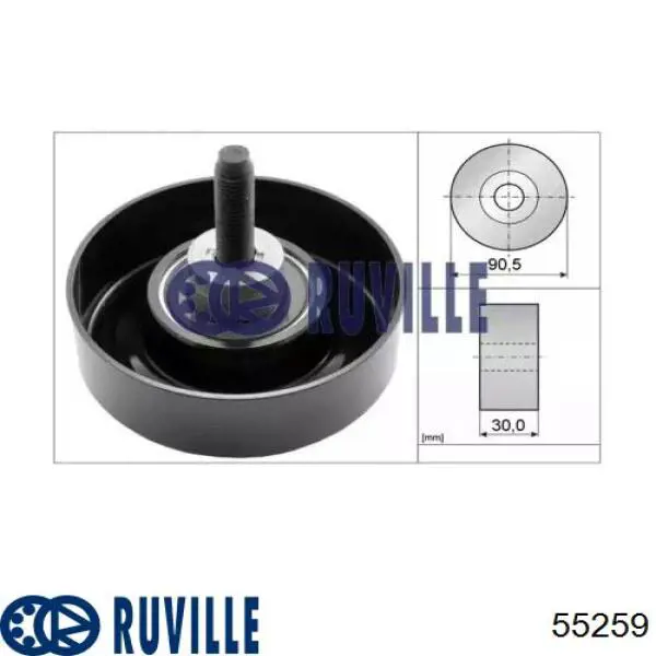 Паразитный ролик 55259 Ruville