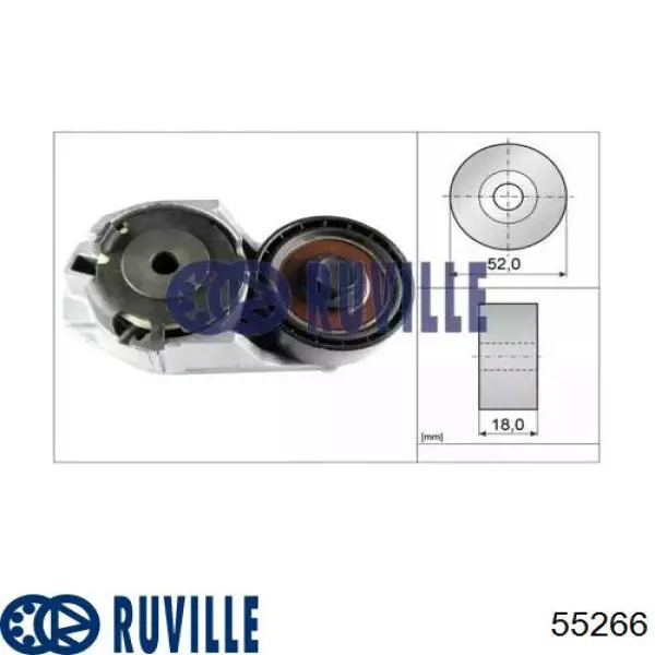 Натяжная планка поликлинового ремня Ruville 55266