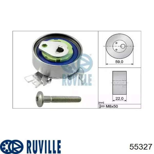 Купить 55327 Ruville Натяжитель ремня ГРМ