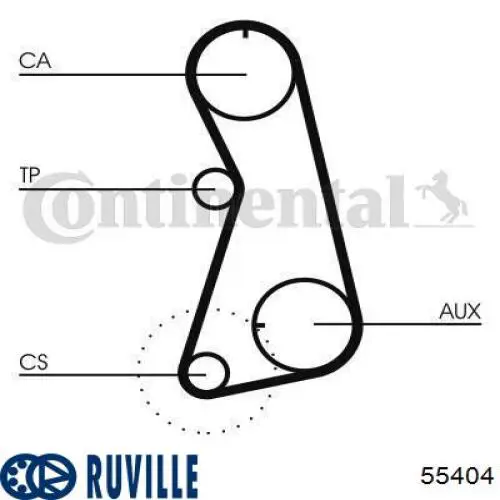 Купить 55404 Ruville Ролик натяжителя газораспределительного ремня