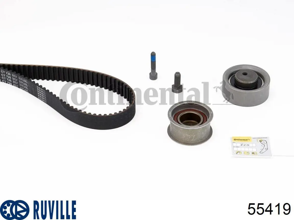 Ролик натяжителя ремня газораспределения Ruville 55419 цена, от 25.92 USD