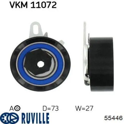 55446 Ruville Ролик натяжителя ремня ГРМ